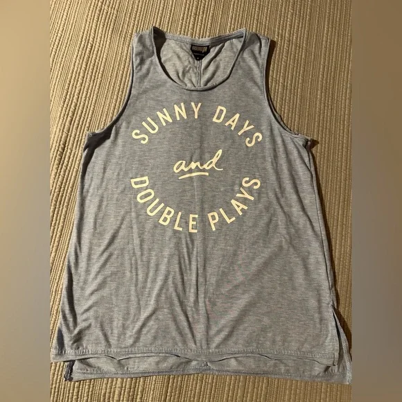 Baseballism Womens tank muscle top with flagman bag  BNWOT sz med - Picture 2 of 4